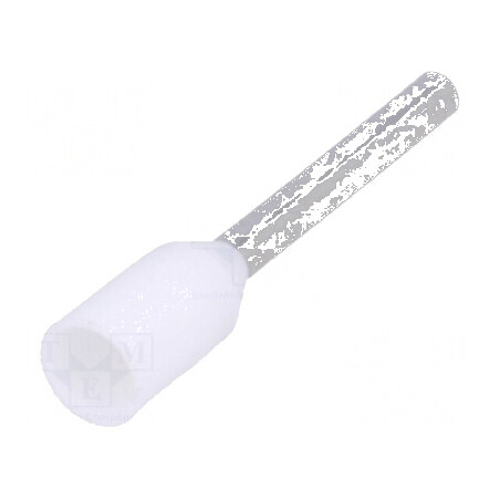 Vârf tub de capăt izolată cupru 0,5mm² 10mm cositorit albă | Electronic-mag.ro | Componente Electronice