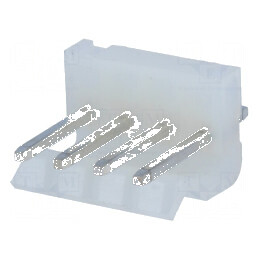 Conector cablu-placă soclu tată 3,96mm 4 PIN THT 250V 7A | Electronic-mag.ro | Componente Electronice