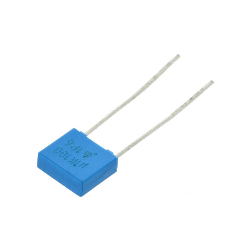 Condensator poliester 100nF 63VAC 100VDC 5mm ±10% THT | Electronic-mag.ro | Componente Electronice