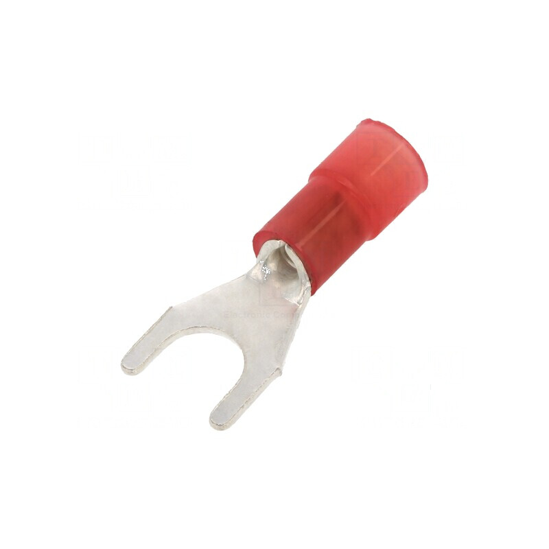 Furcă M5 Ø 5,2mm pentru cablu izolată 0,25-1,5mm2 crimpată | Electronic-mag.ro | Componente Electronice