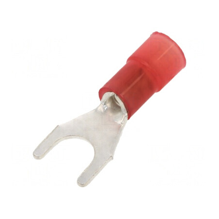 Furcă M5 Ø 5,2mm pentru cablu izolată 0,25-1,5mm2 crimpată | Electronic-mag.ro | Componente Electronice