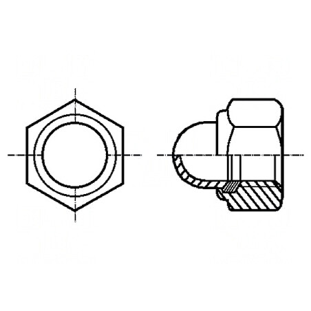 Piuliță hexagonală M4, 0,7mm, oțel zincat, 7mm | Electronic-mag.ro | Componente Electronice