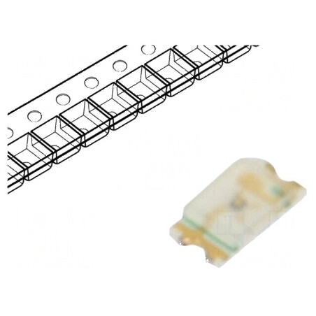 LED SMD 0603 portocalie 40-100mcd 2,2V 20mA 1,6x0,8x0,36mm | Electronic-mag.ro | Componente Electronice