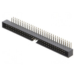 Conector IDC soclu tată 64 PIN unghi 90° THT gold flash | Electronic-mag.ro | Componente Electronice