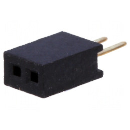 Conector şiruri pini soclu mamă 1x2 1,27mm THT | Electronic-mag.ro | Componente Electronice