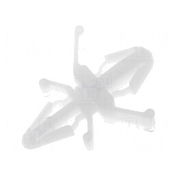Distanțier PCB poliamidă 3,8mm clichet natural | Electronic-mag.ro | Componente Electronice