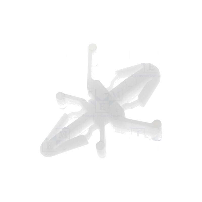 Distanțier PCB poliamidă 3,8mm clichet natural | Electronic-mag.ro | Componente Electronice