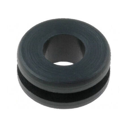Manșon din gumă neagră Ø 8mm, Ø orificiu 5mm | Electronic-mag.ro | Componente Electronice