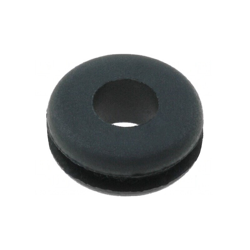 Manșon din gumă neagră Ø 8mm, Ø orificiu 4,5mm | Electronic-mag.ro | Componente Electronice