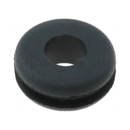 Manșon din gumă neagră Ø 8mm, Ø orificiu 4,5mm | Electronic-mag.ro | Componente Electronice
