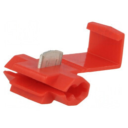 Conector rapid IDC 0,25-1mm² 22AWG-18AWG cablu roșu | Electronic-mag.ro | Componente Electronice