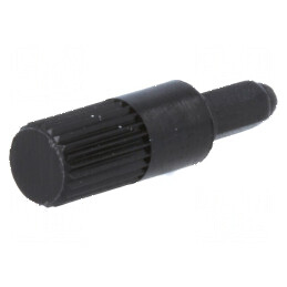 Buton rotativ negru 13mm pentru ax | Electronic-mag.ro | Componente Electronice