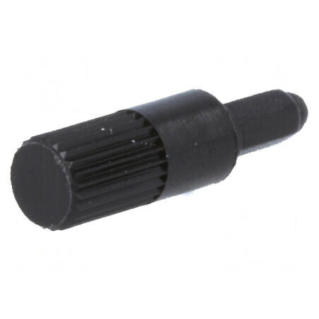 Buton rotativ negru 13mm pentru ax | Electronic-mag.ro | Componente Electronice