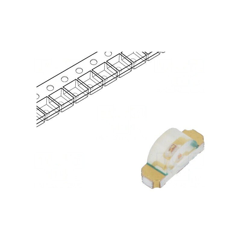 LED SMD 1204 portocalie 3,2x1x1,5mm 130° 20mA 65mW | Electronic-mag.ro | Componente Electronice