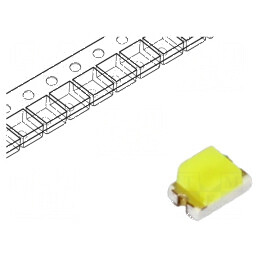 LED SMD 0805 albă 285mcd 120° 5mA 2,8VDC cu lentilă transparentă | Electronic-mag.ro | Componente Electronice