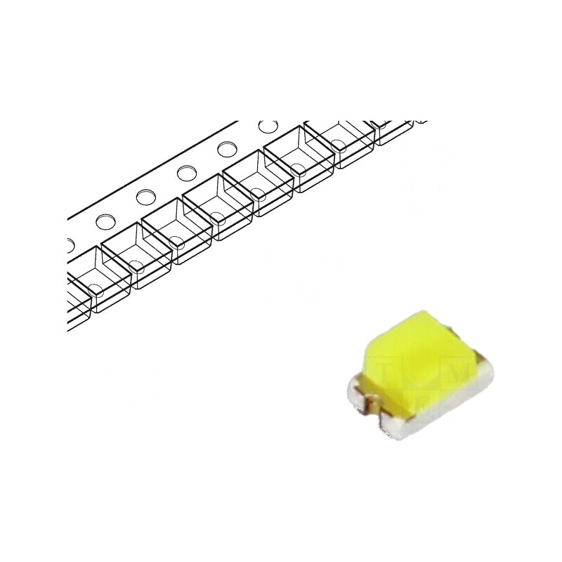LED SMD 0805 albă 285mcd 120° 5mA 2,8VDC cu lentilă transparentă | Electronic-mag.ro | Componente Electronice LED SMD 0805 albă 285mcd 120° 5mA 2,8VDC cu lentilă transparentă | Electronic-mag.ro | Componente Electronice