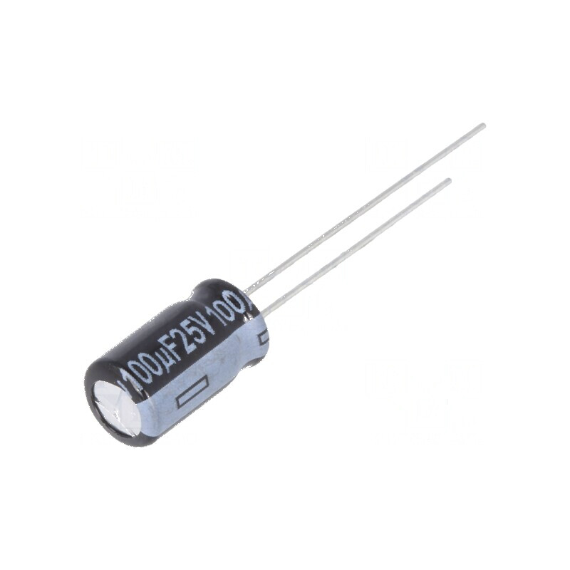 Condensator electrolitic low ESR THT 100uF 25V 6,3x11,2mm | Electronic-mag.ro | Componente Electronice Condensator electrolitic low ESR THT 100uF 25V 6,3x11,2mm | Electronic-mag.ro | Componente Electronice