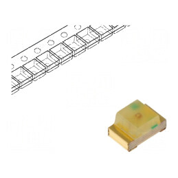 LED SMD 0805 galben 3÷8mcd 120° 20mA 590nm | Electronic-mag.ro | Componente Electronice