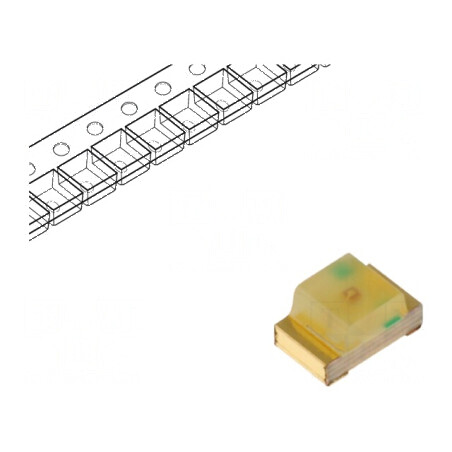 LED SMD 0805 galben 3÷8mcd 120° 20mA 590nm | Electronic-mag.ro | Componente Electronice