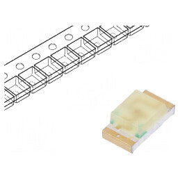 LED SMD 1206 galben 5÷7mcd 3,2x1,6x1,1mm 20mA 588nm | Electronic-mag.ro | Componente Electronice