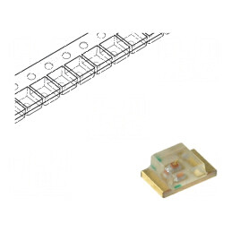 LED SMD 0805 verde 3,2-12,5mcd 2x1,2x0,75mm 120° 2,2-2,5V | Electronic-mag.ro | Componente Electronice