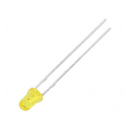 LED 3mm galben 10-20mcd 50° convex | Electronic-mag.ro | Componente Electronice