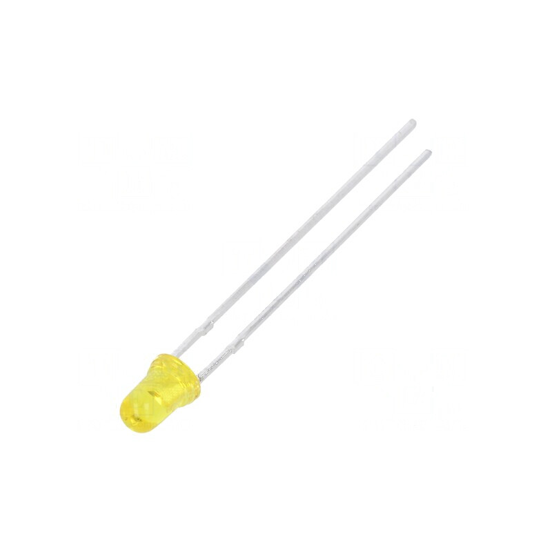 LED 3mm galben 10-20mcd 50° convex | Electronic-mag.ro | Componente Electronice