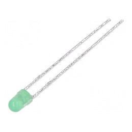LED 3mm verde 1÷3mcd 50° convex | Electronic-mag.ro | Componente Electronice