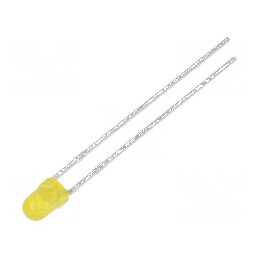LED 3mm galben convex 50° 0,7-1,5mcd | Electronic-mag.ro | Componente Electronice