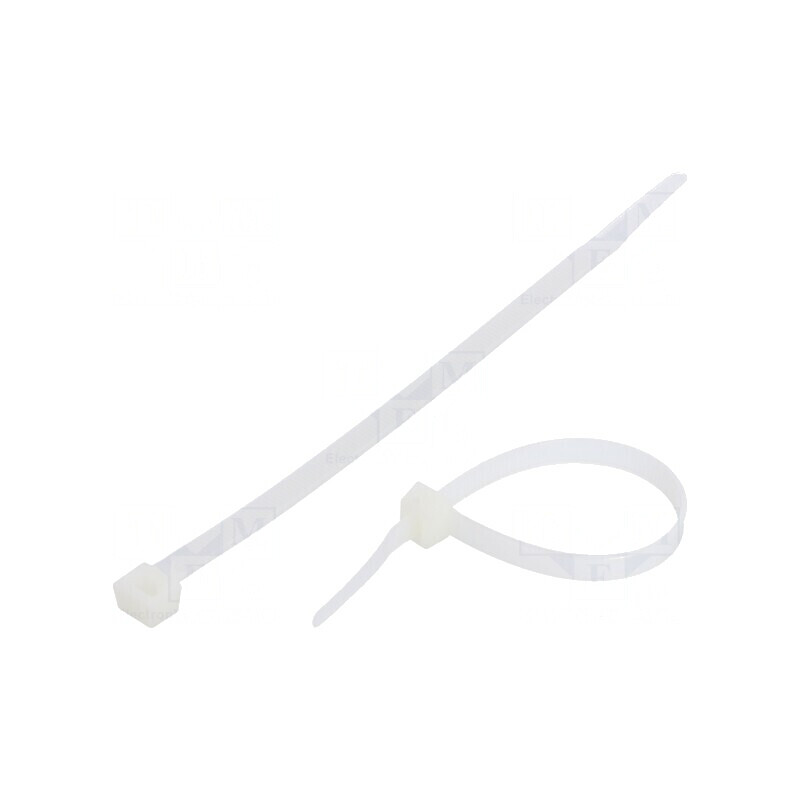 Colier de strângere poliamidă 200mm 7,6mm 533N naturală | Electronic-mag.ro | Componente Electronice