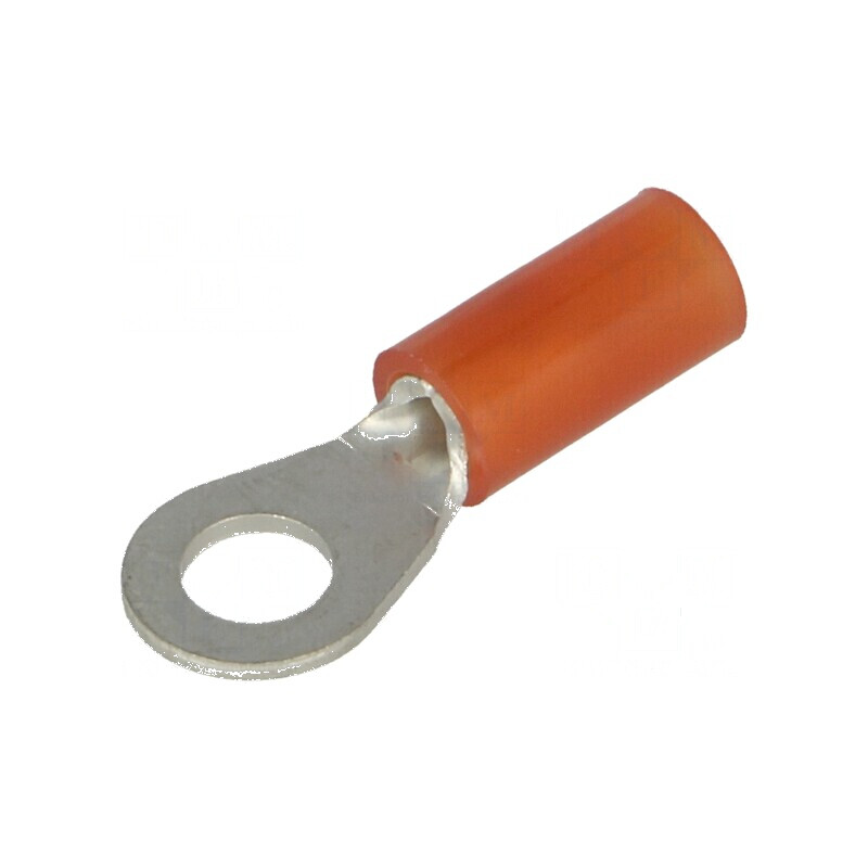 Vârf inelar M4 Ø 4,3mm pentru cablu izolat 0,5÷1,5mm² crimpat | Electronic-mag.ro | Componente Electronice