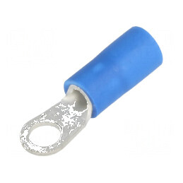 Vârf inelar M3,5 Ø3,7mm pentru cablu izolată 1÷2,5mm2 crimpat | Electronic-mag.ro | Componente Electronice