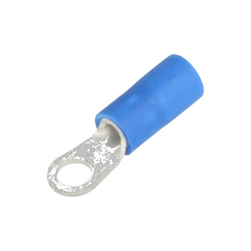 Vârf inelar M3,5 Ø3,7mm pentru cablu izolată 1÷2,5mm2 crimpat | Electronic-mag.ro | Componente Electronice