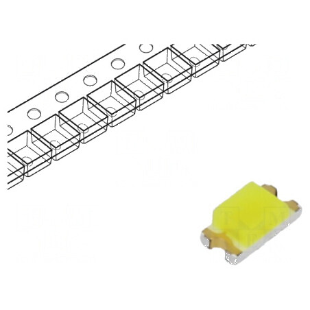 LED SMD 1206 alb 145-450mcd 5000K 140° 20mA 2,6-3,1VDC | Electronic-mag.ro | Componente Electronice