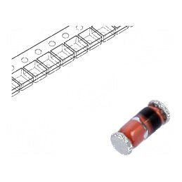 Diodă Schottky SMD 100V 0,1A MiniMELF SOD80 200mW | Electronic-mag.ro | Componente Electronice