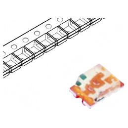LED SMD 0805 albastru 28-180mcd 2x1,25x0,8mm 130° 2,8-3,8V | Electronic-mag.ro | Componente Electronice