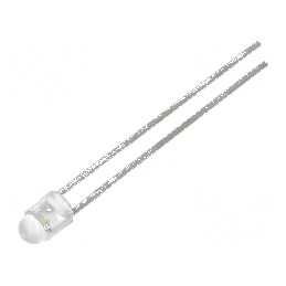 LED alb rece 3,8mm 2700-7600mcd 40° convex | Electronic-mag.ro | Componente Electronice
