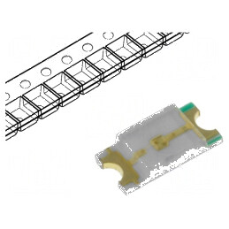 LED SMD 1206 Verde 600-800mcd 3,2x1,6x0,68mm 120° 20mA | Electronic-mag.ro | Componente Electronice