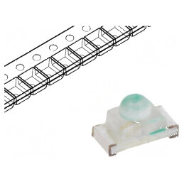LED SMD 0603 Albastru 150-350mcd 1,6x0,8x0,95mm 35° 5mA | Electronic-mag.ro | Componente Electronice