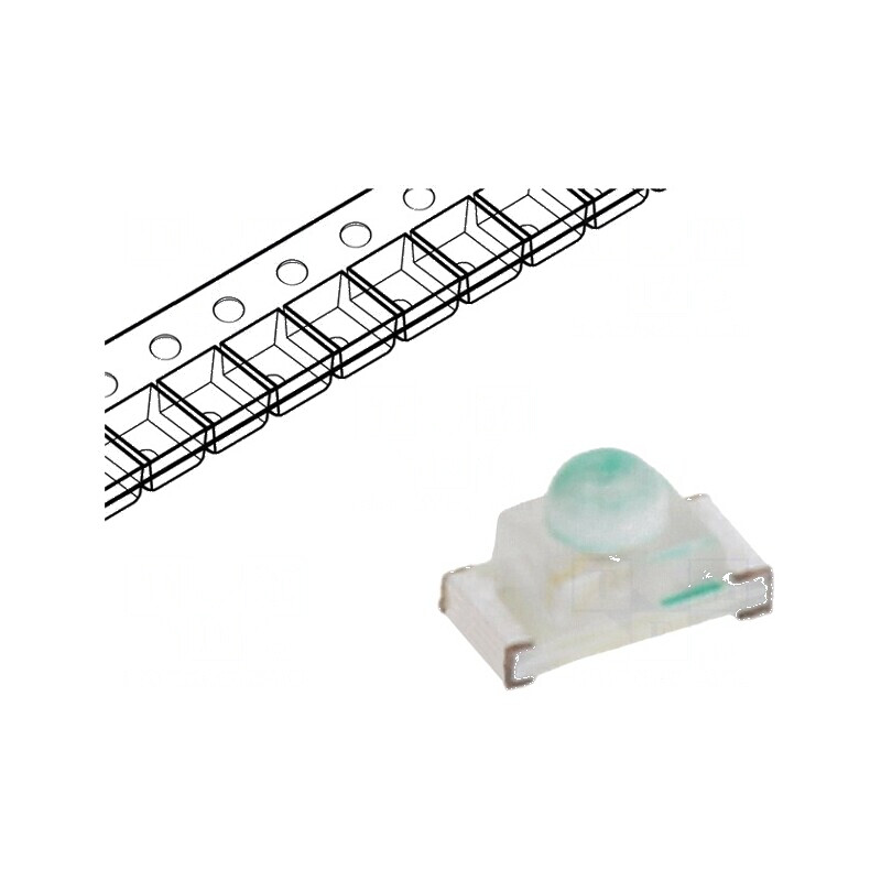 LED SMD 0603 Albastru 150-350mcd 1,6x0,8x0,95mm 35° 5mA | Electronic-mag.ro | Componente Electronice