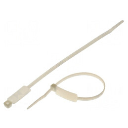 Colier de strângere cu etichetă 200mm x 4,6mm poliamidă | Electronic-mag.ro | Componente Electronice
