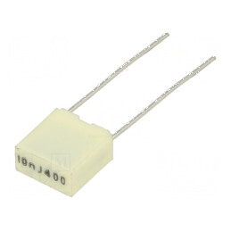 Condensator poliester 10nF 200VAC 400VDC 5mm ±5% THT R82 | Electronic-mag.ro | Componente Electronice