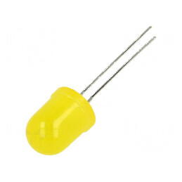 LED galbenă 40mcd 40° convex 2 termeni | Electronic-mag.ro | Componente Electronice