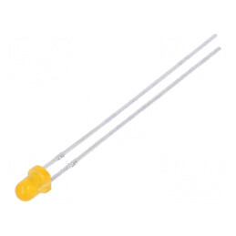 LED 3mm portocalie 270-460mcd 60° convex | Electronic-mag.ro | Componente Electronice