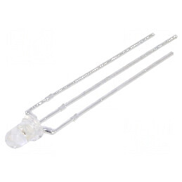 LED 3mm roșie/verde 30° convex nr. term 3 | Electronic-mag.ro | Componente Electronice