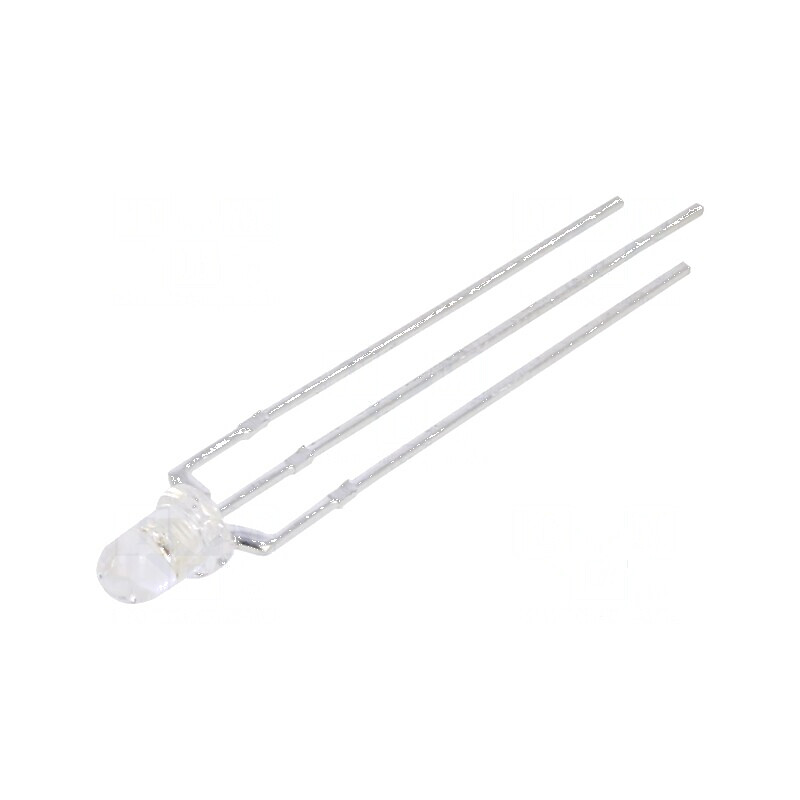 LED 3mm roșie/verde 30° convex nr. term 3 | Electronic-mag.ro | Componente Electronice