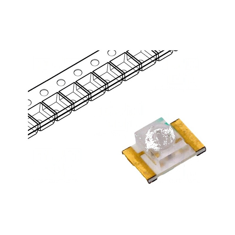 LED SMD 1210 galben-verde 100-150mcd 3,2x2,4x1,85mm 35° 20mA | Electronic-mag.ro | Componente Electronice