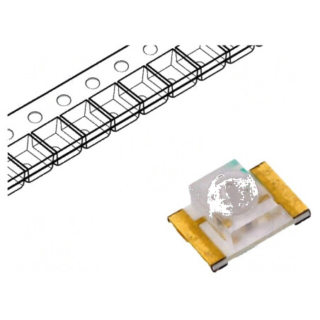 LED SMD 1210 galben-verde 100-150mcd 3,2x2,4x1,85mm 35° 20mA | Electronic-mag.ro | Componente Electronice