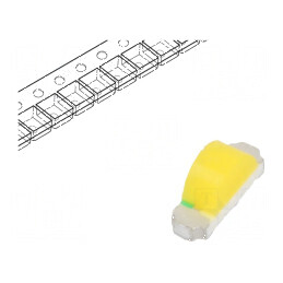 LED SMD 1204 Alb Cald 3300K 120° 300÷450mcd | Electronic-mag.ro | Componente Electronice