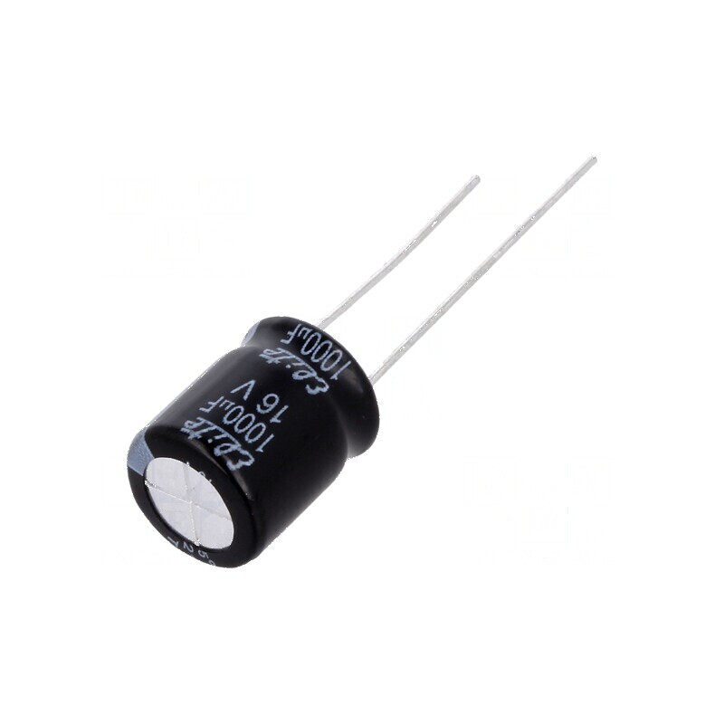 Condensator electrolitic THT 1000uF 16V Ø10x12mm ±20% | Electronic-mag.ro | Componente Electronice